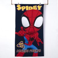 Toalla Playa con Bolso 70x140 cm + 33x42 cm Spiderman Friend