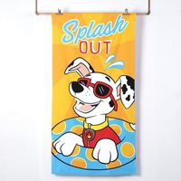 Toalla Playa con Bolso 70x140 cm + 33x42 cm Paw Patrol Splash