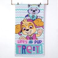 Toalla Playa con Bolso 70x140 cm + 33x42 cm Paw Patrol Treat