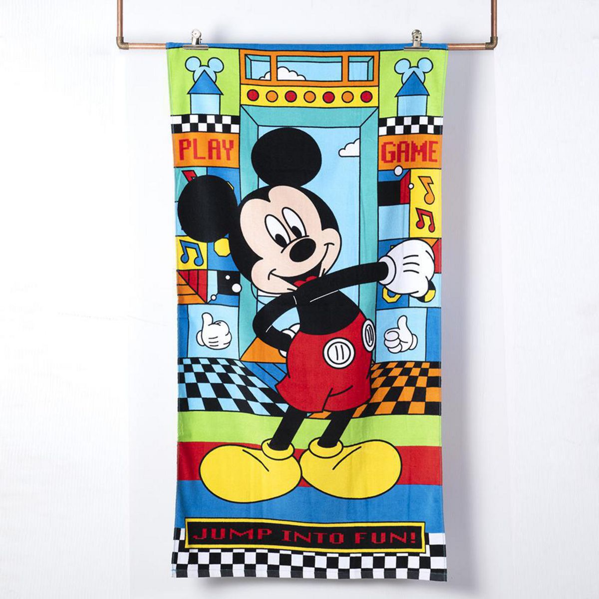 MASHINI - Toalla Playa Mickey Juego 300 gr Algodón 70x140 cm Multicolor