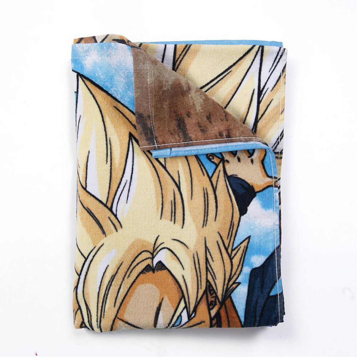 MASHINI - Toalla Playa Dragon Ball Rubios 300 gr Algodón 70x140 cm Multicolor