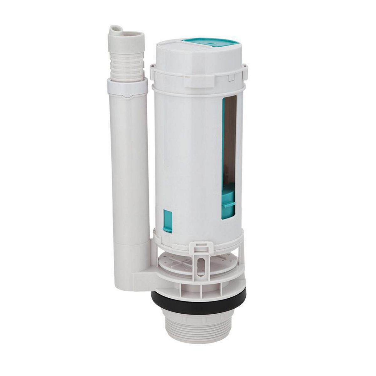 STRETTO - Válvula de descarga dual 2" altura regulable WC two piece + botonera universal