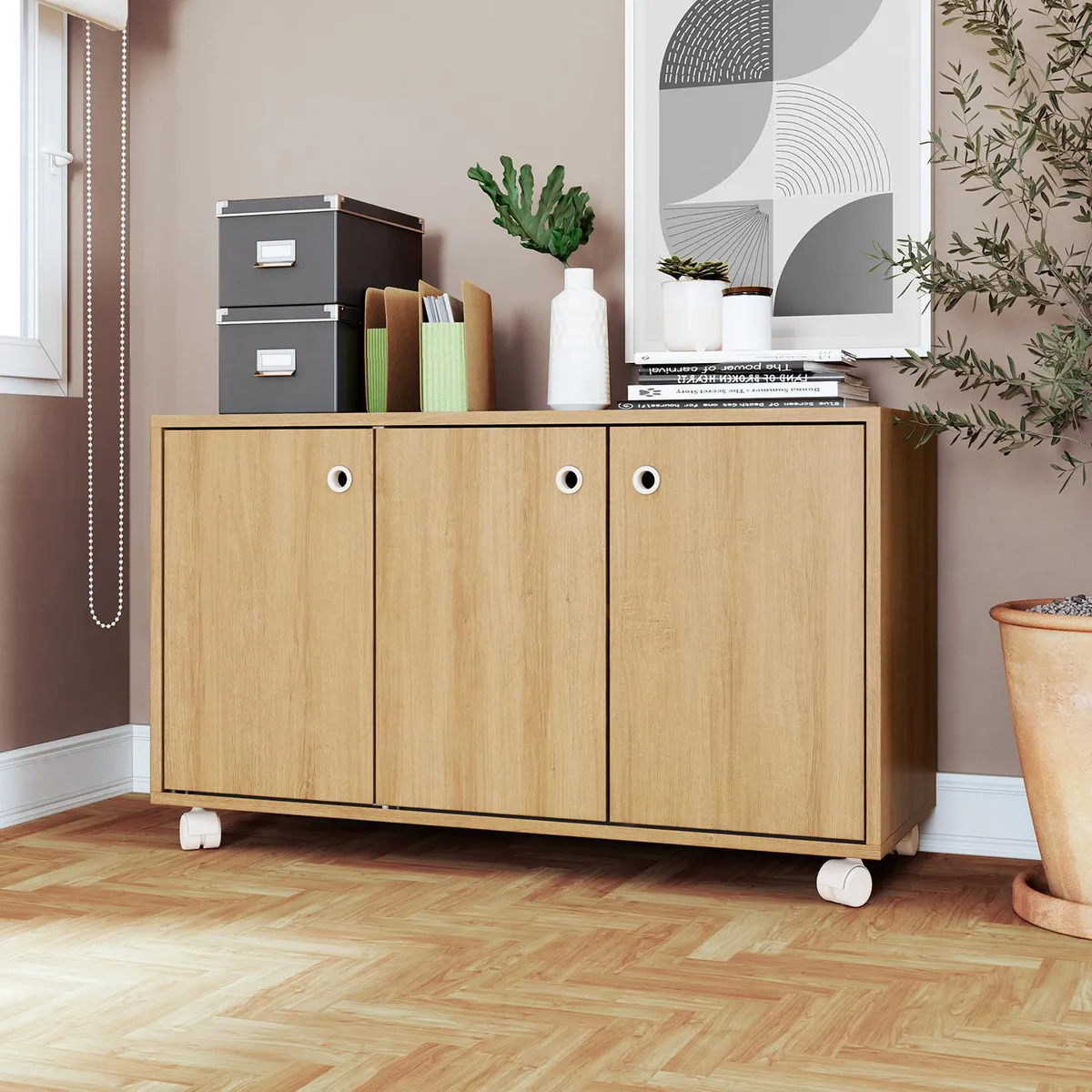 HOGA - Aparador Hoga Nuez 90x33x54 cm