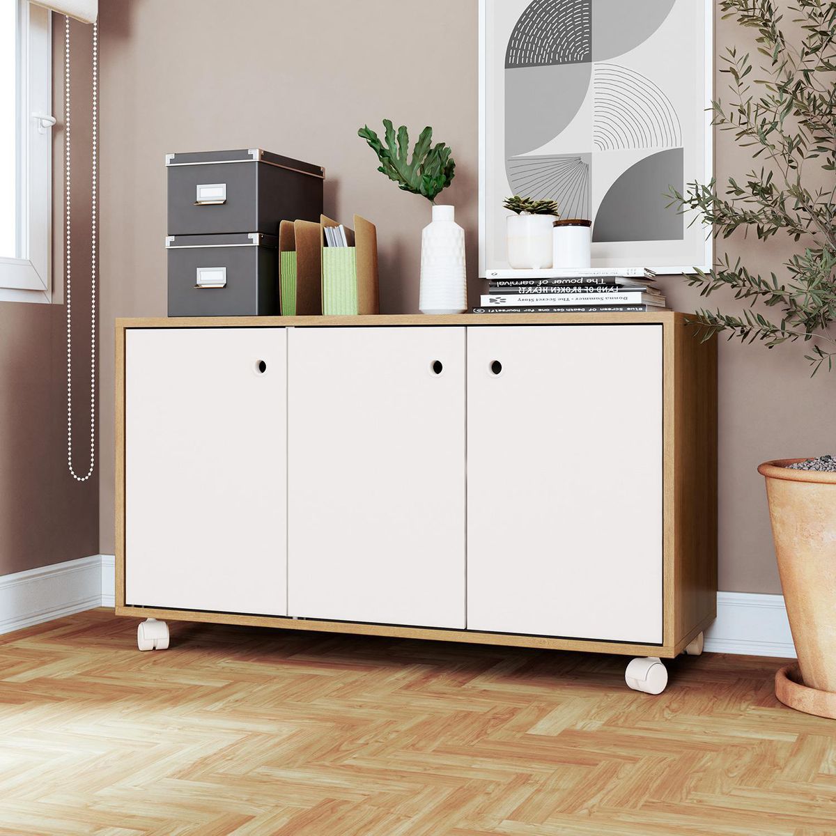 HOGA - Aparador Hoga Nuez 90x33x54 cm