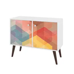 HOGA - Aparador Buffet 2 Puertas Multicolor 90x35x70 cm