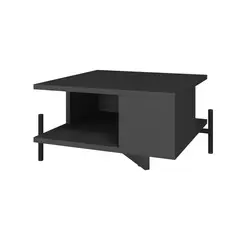 HOGA - Mesa de centro Negro 52x45x26 cm