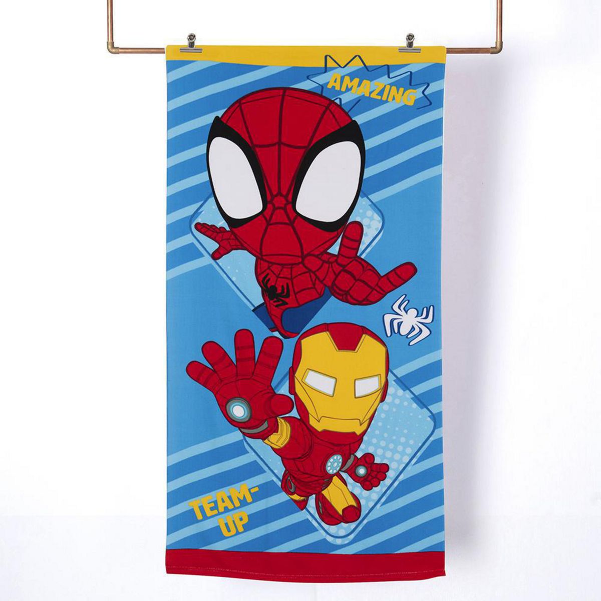MASHINI - Set Toalla Playa 70x140 cm + Jockey Spiderman Pod