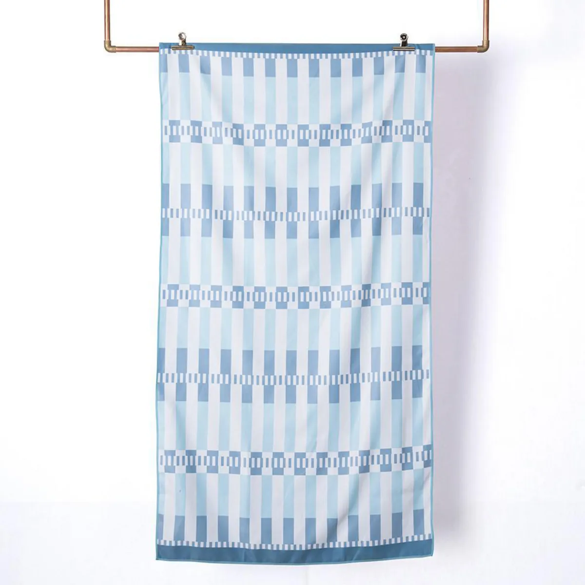 MASHINI - Toalla Playa Deportiva Bolso Calama 200 gr Poliéster 80x160 cm Celeste