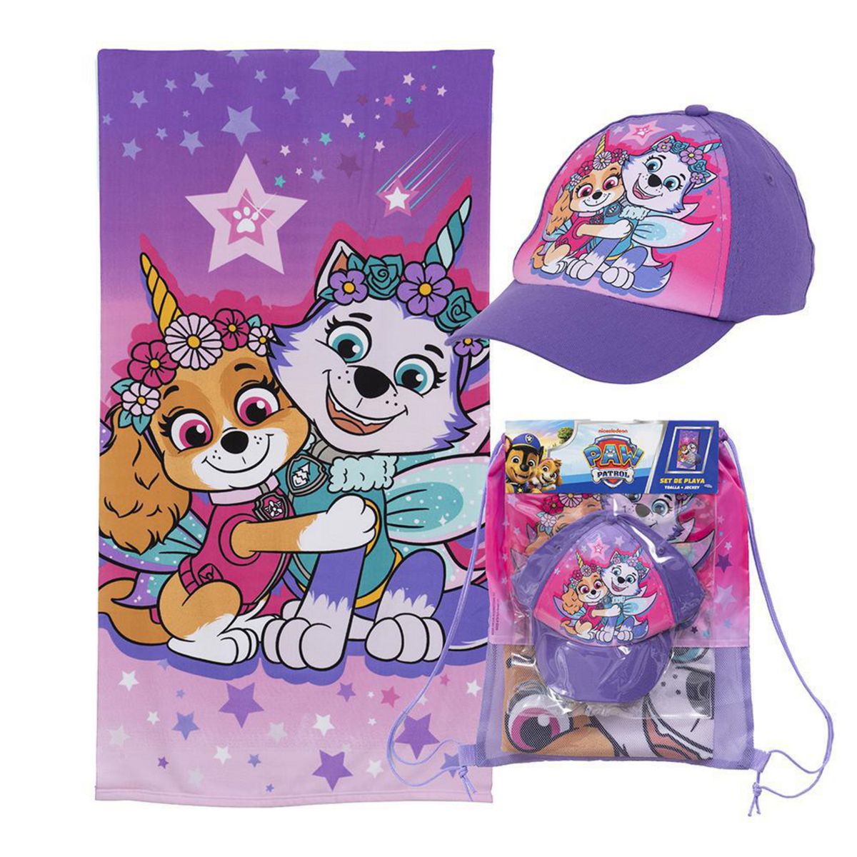 MASHINI - Set Toalla Playa 70x140 cm + Jockey Pwp Unicorn