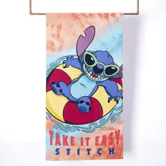 MASHINI - Toalla Playa Stitch Flotador 250 gr Poliéster 70x140 cm Multicolor