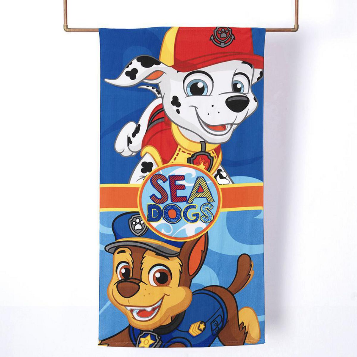 MASHINI - Toalla Playa Paw Patrol Niño Dogs 250 gr Poliéster 70x140 cm Multicolor