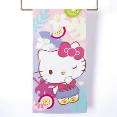 MASHINI - Toalla Playa Hello Kitty Hawaii 250 gr Poliéster 70x140 cm Multicolor