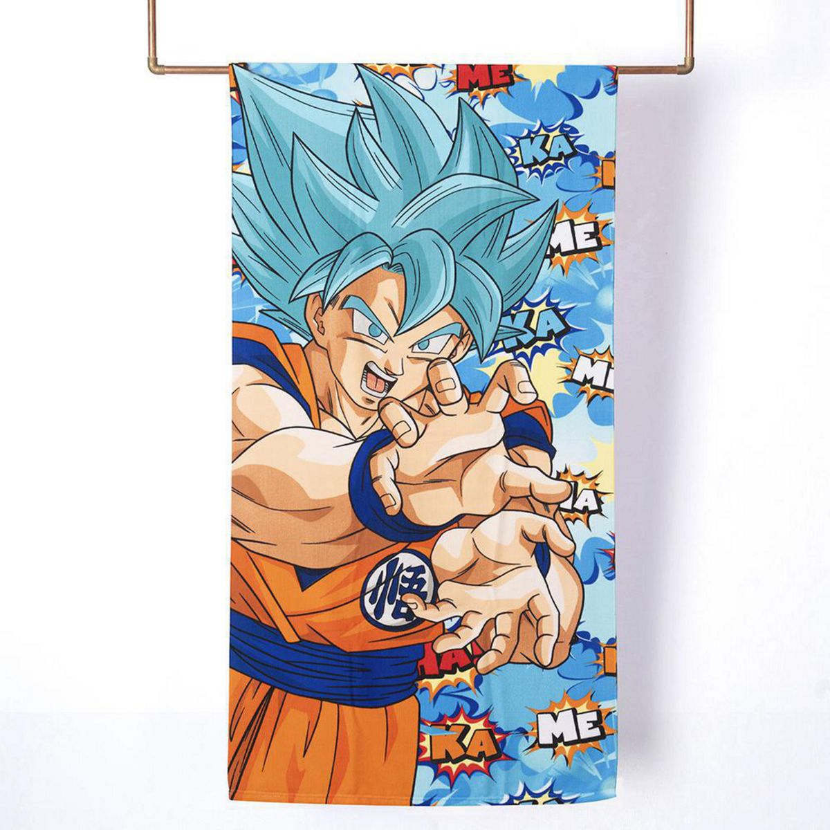 MASHINI - Toalla Playa Dragon Ball Calipso 250 gr Poliéster 70x140 cm Multicolor