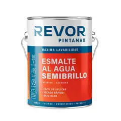 REVOR - Esmalte al Agua 3.785 l Semibrillante Blanco