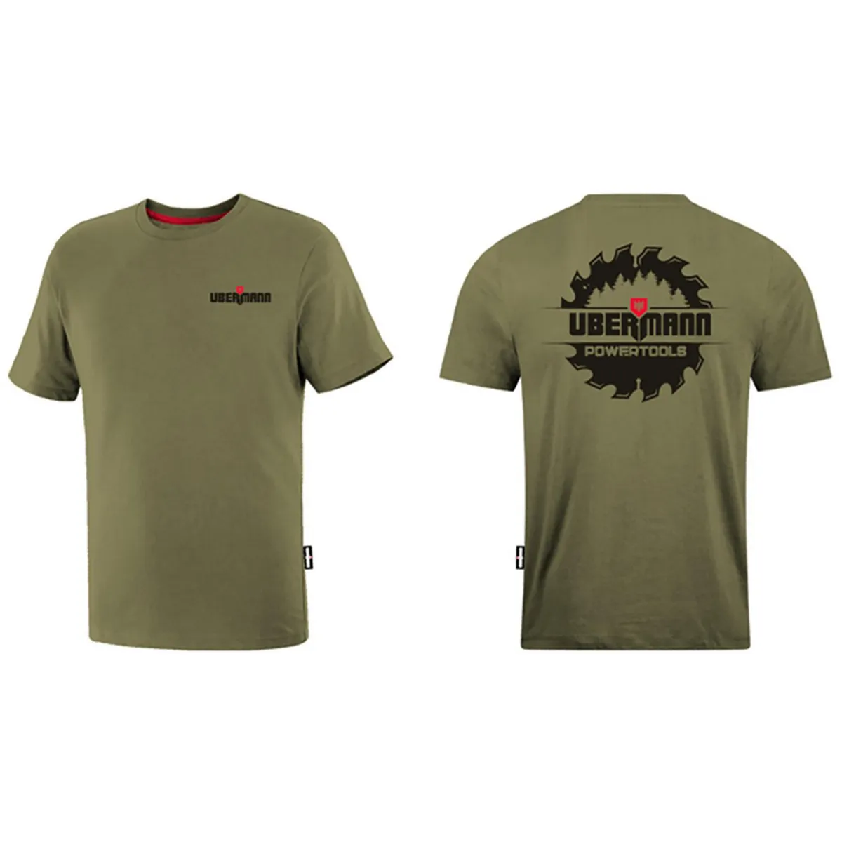 UBERMANN - Polera Manga Corta Hombre Verde M