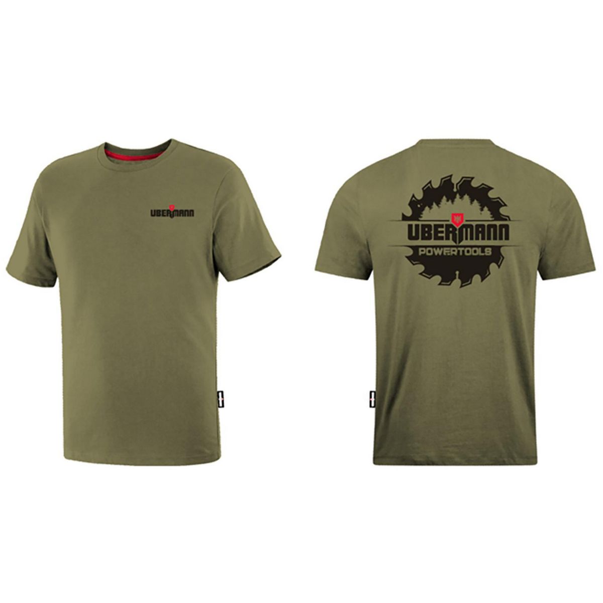 UBERMANN - Polera Manga Corta Hombre Verde M