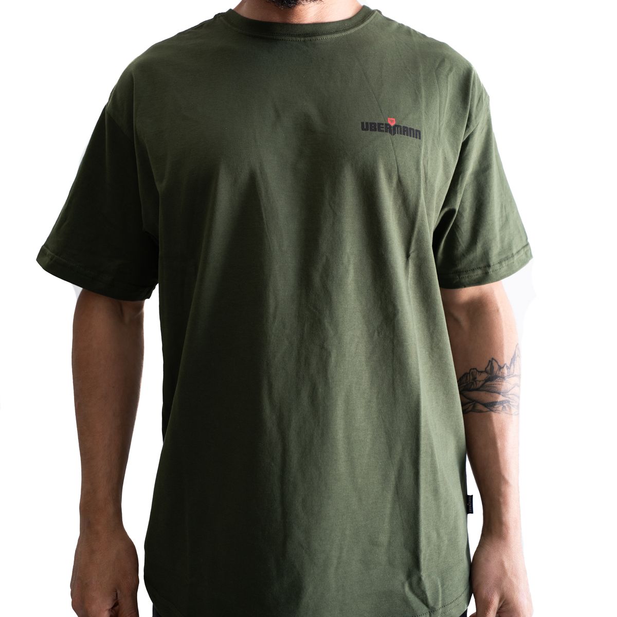 UBERMANN - Polera Manga Corta Hombre Verde M