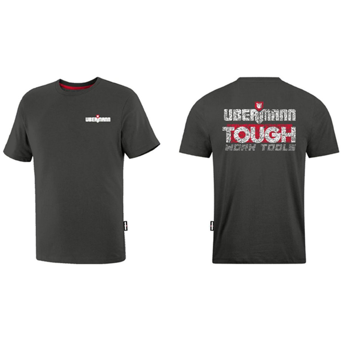 UBERMANN - Polera Manga Corta Hombre Gris L