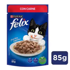 FELIX - Alimento húmedo para Gato Adulto Carne 0.085 kg