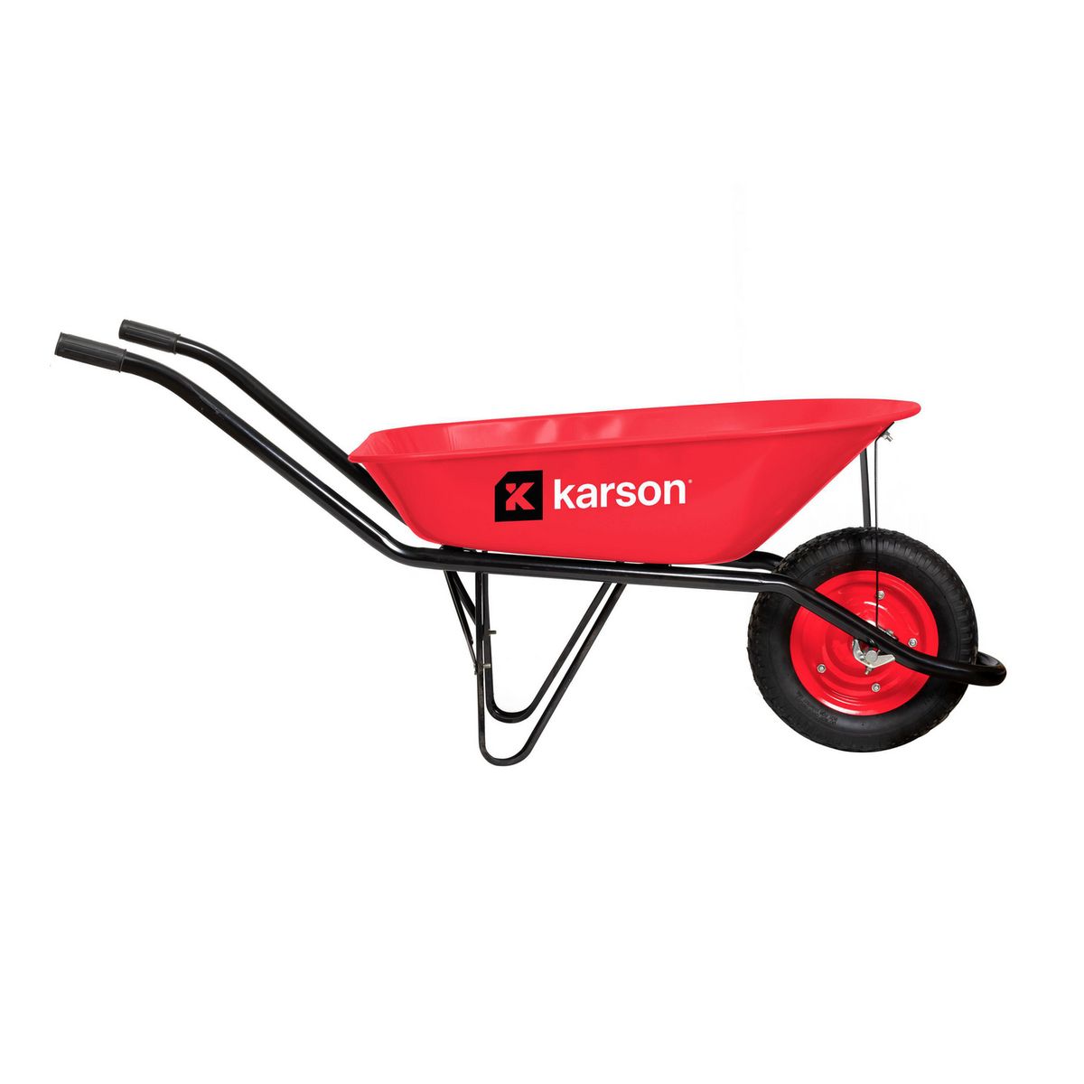 KARSON - Carretilla Concretera 75L Con Rueda Neumática 3.50-8"