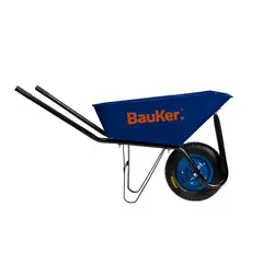 BAUKER - Carretilla Compensada 90L Con Rueda Neumática 4.00-8"