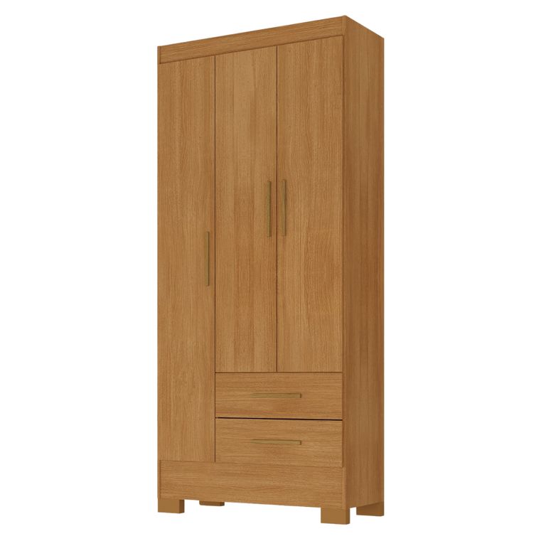 Closet 3 Puerta(s) 2 Cajón(es) 3 Repisa(s) 68.2x180x35 cm Café