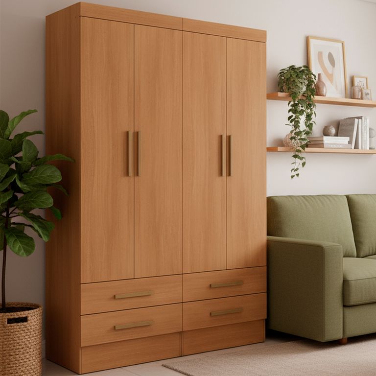 Combo 2 closet 2 puertas 2 cajones 194,5x54,8x41,7 cm