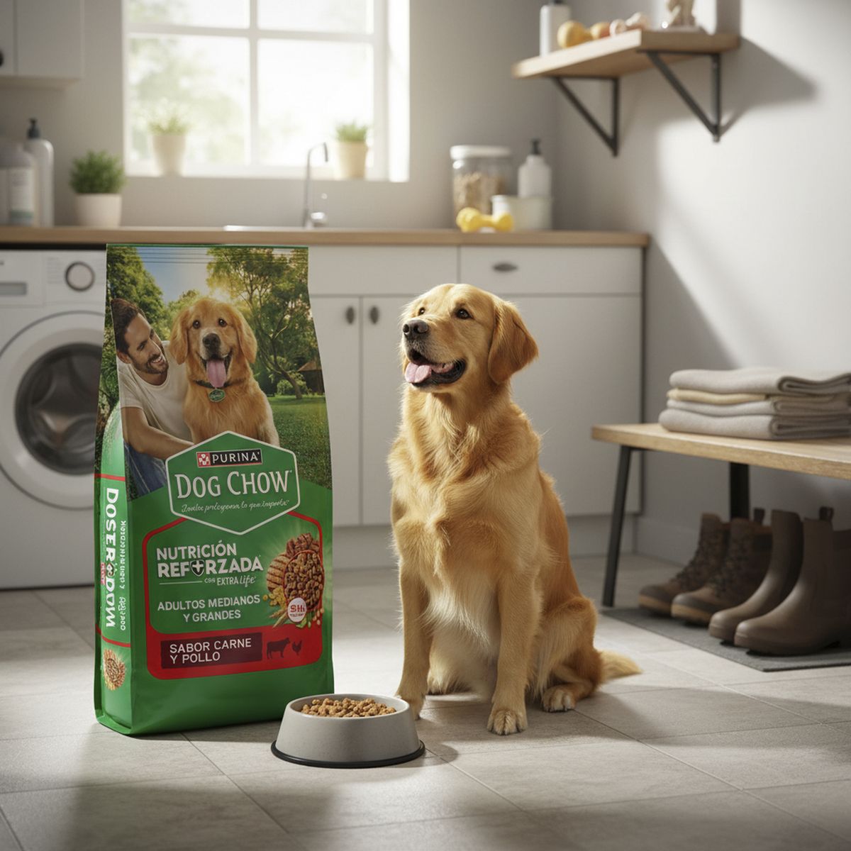 Alimento seco para Perro Adulto Carne y pollo 12 kg, marca DOG CHOW - Foto 2