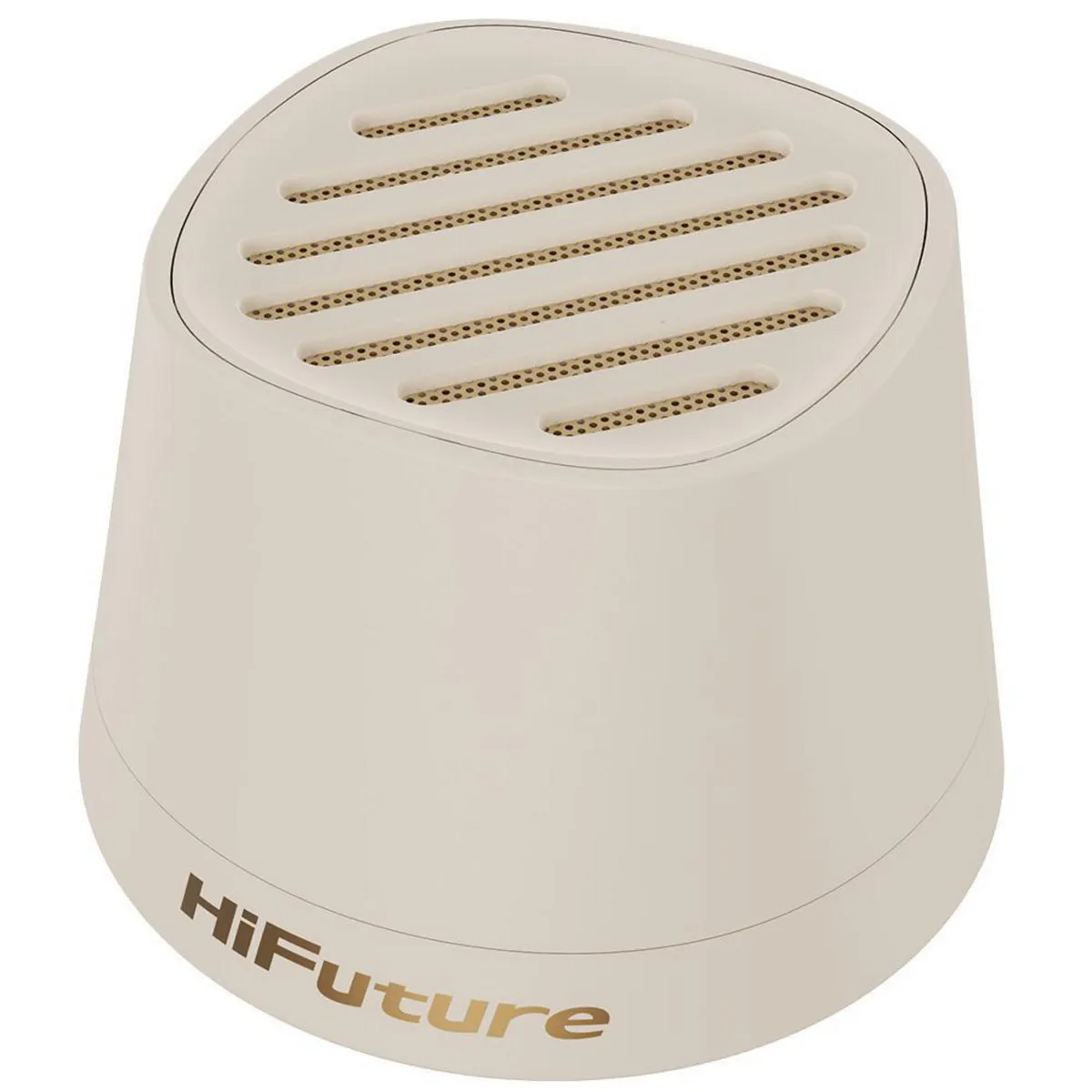 GENERICO - Mini Parlante Bluetooth HiFuture Mega S Latte con Carga Inalámbrica Magnética