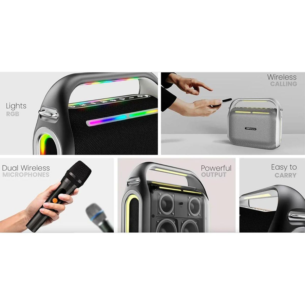 GENERICO - Parlante Karaoke Bluetooth HiFuture MusicBox 200 Negro