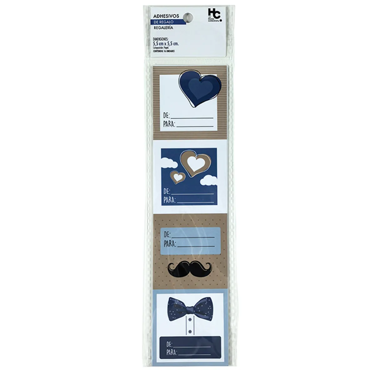 JUST HOME COLLECTION - Etiquetas para regalos 2026 Diseños Surtidos