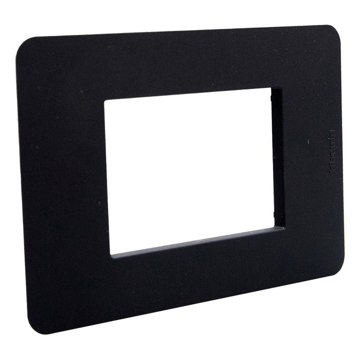 BTICINO - Placa Black 3 Puestos Matixgo