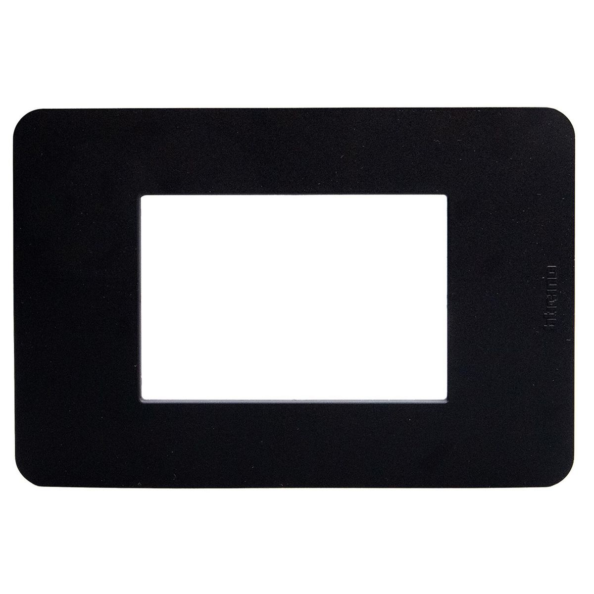 BTICINO - Placa Black 3 Puestos Matixgo