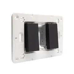 BTICINO - Interruptor Doble 9/15 Black Semi Armado Matixgo