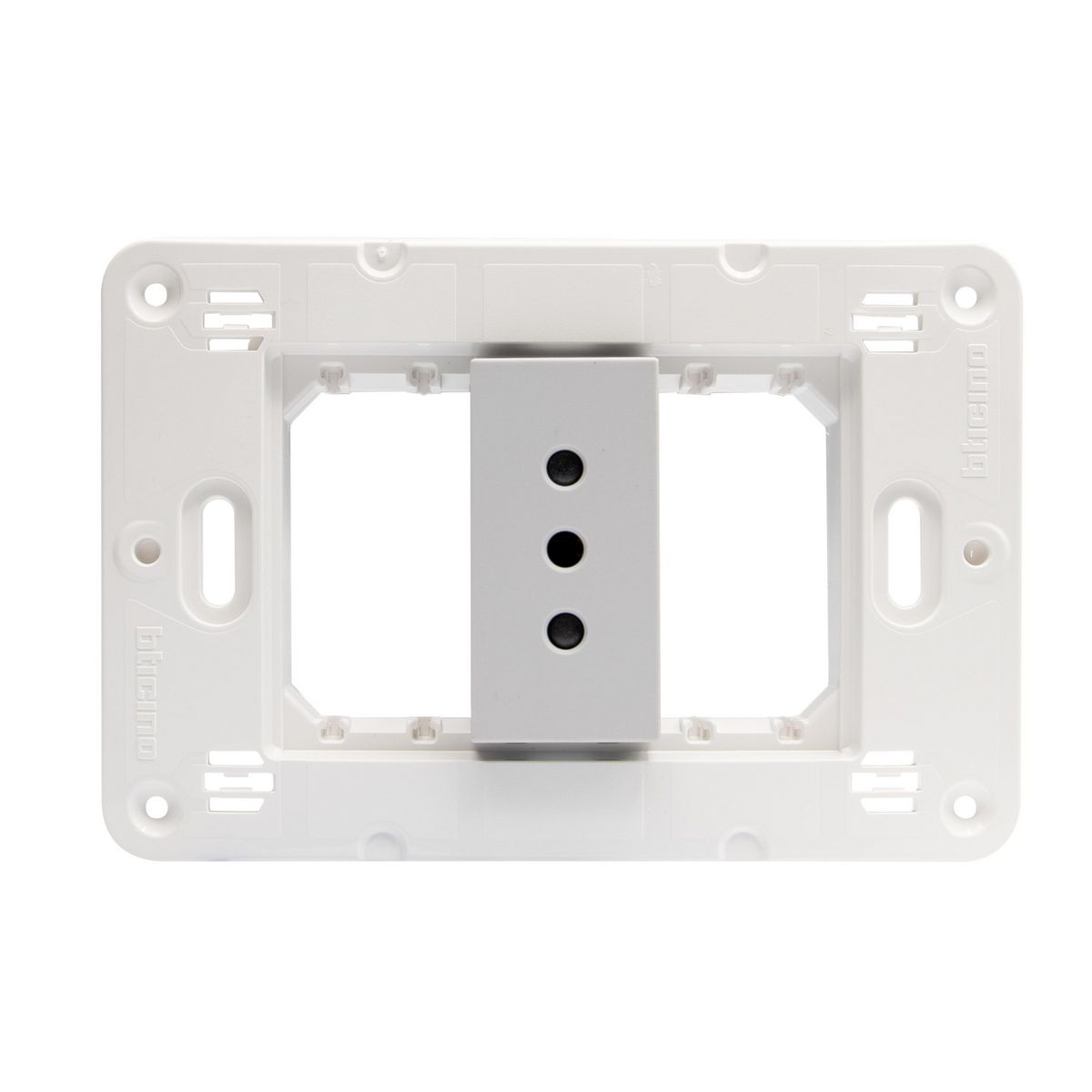 BTICINO - Tomacorriente Simple 10A Gris Semi Armado Matixgo