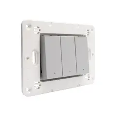 BTICINO - Interruptor Triple 9/32 Gris Semi Armado Matixgo