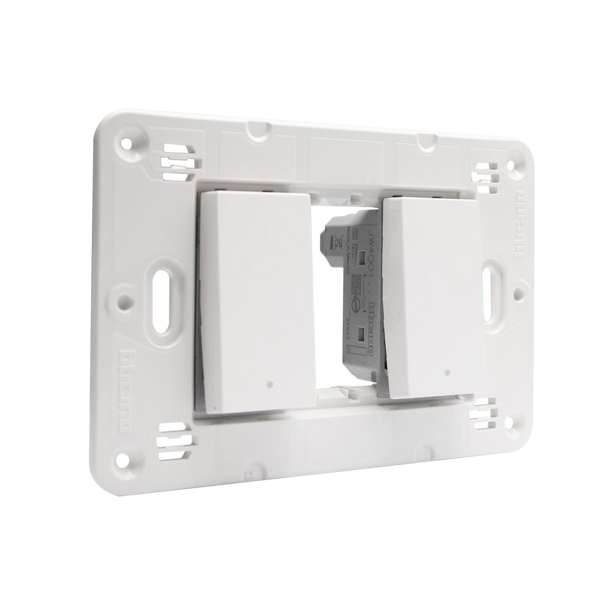 BTICINO - Interruptor 9/12 + 9/24 Blanco Semi Armado Matixgo