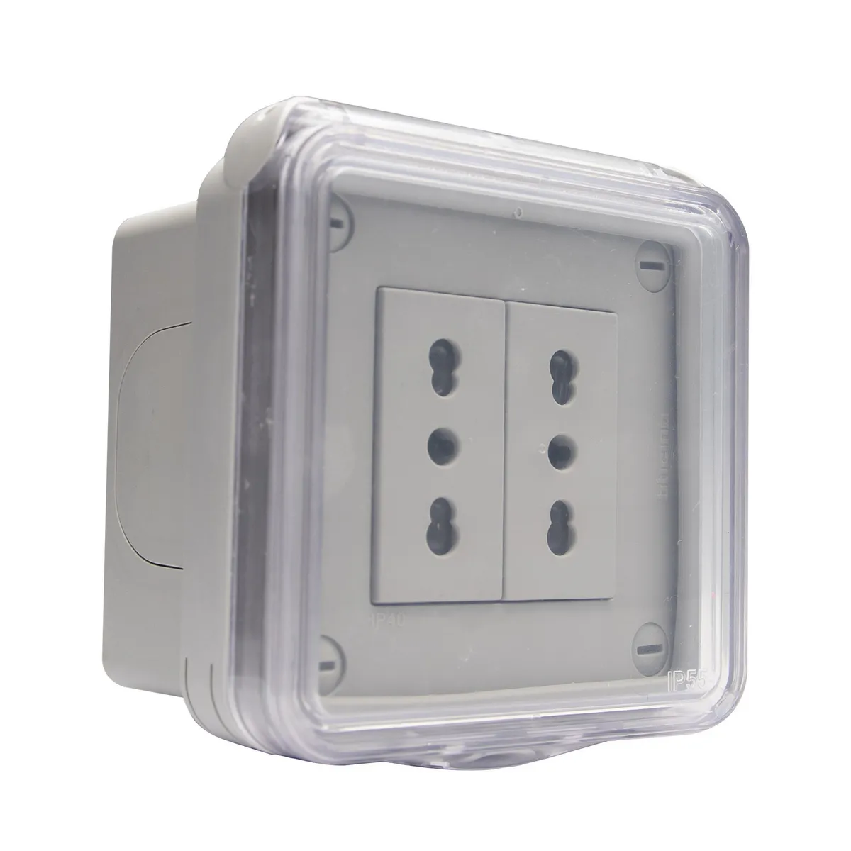 BTICINO - Enchufe 2 Módulos Ip55 Enchufe Doble10/16 Idroboxgo