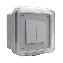 BTICINO - Interruptor 2 Módulos Ip55 Interruptor Doble 9/15 Idroboxgo