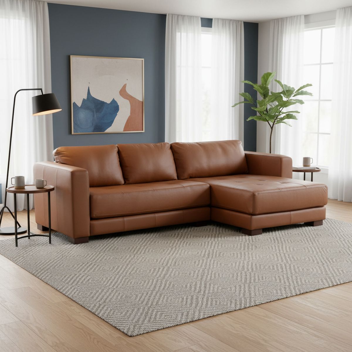 ROSEN - Seccional 4 cuerpos Copeland 256x80x155 cm Toffee