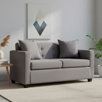 Sofá 2 cuerpos Gramados 2C 130x83x70 cm Gris