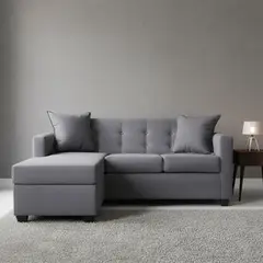 MASEL - Seccional 3 cuerpos Gramados 170x70x83 cm Gris