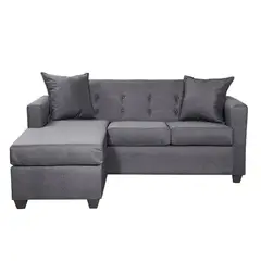 MASEL - Seccional 3 cuerpos Gramados 170x70x83 cm Gris oscuro