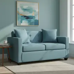 MASEL - Sofá 2 cuerpos Gramados 2C 130x83x70 cm Turquesa