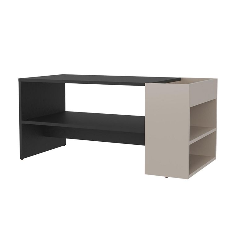 TUHOME Mesa de centro ADEL Capri Y Wengue 91x45x42 cm