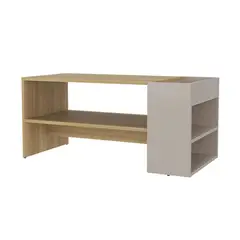 TUHOME - Mesa de centro Adel Capri Y Fresno Europeo 91x45x42 cm