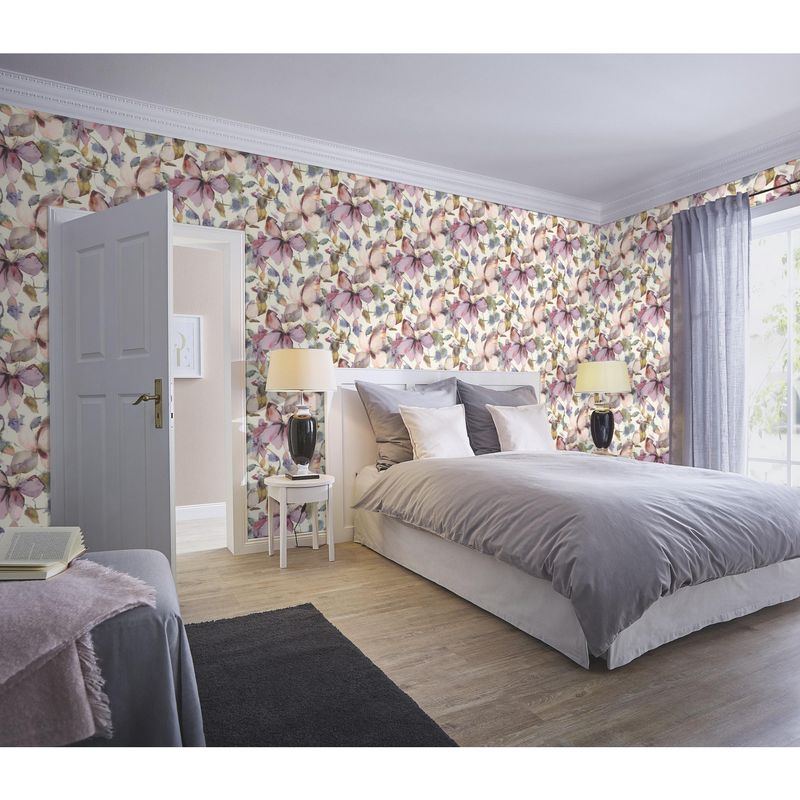 RASCH - Papel Mural Flores 481228 5 m2 aproximadamente