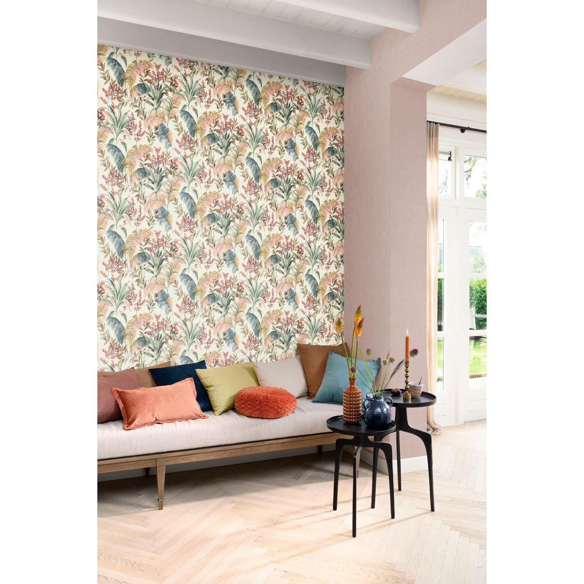 RASCH - Papel Mural Hojas 481952 5 m2 aproximadamente