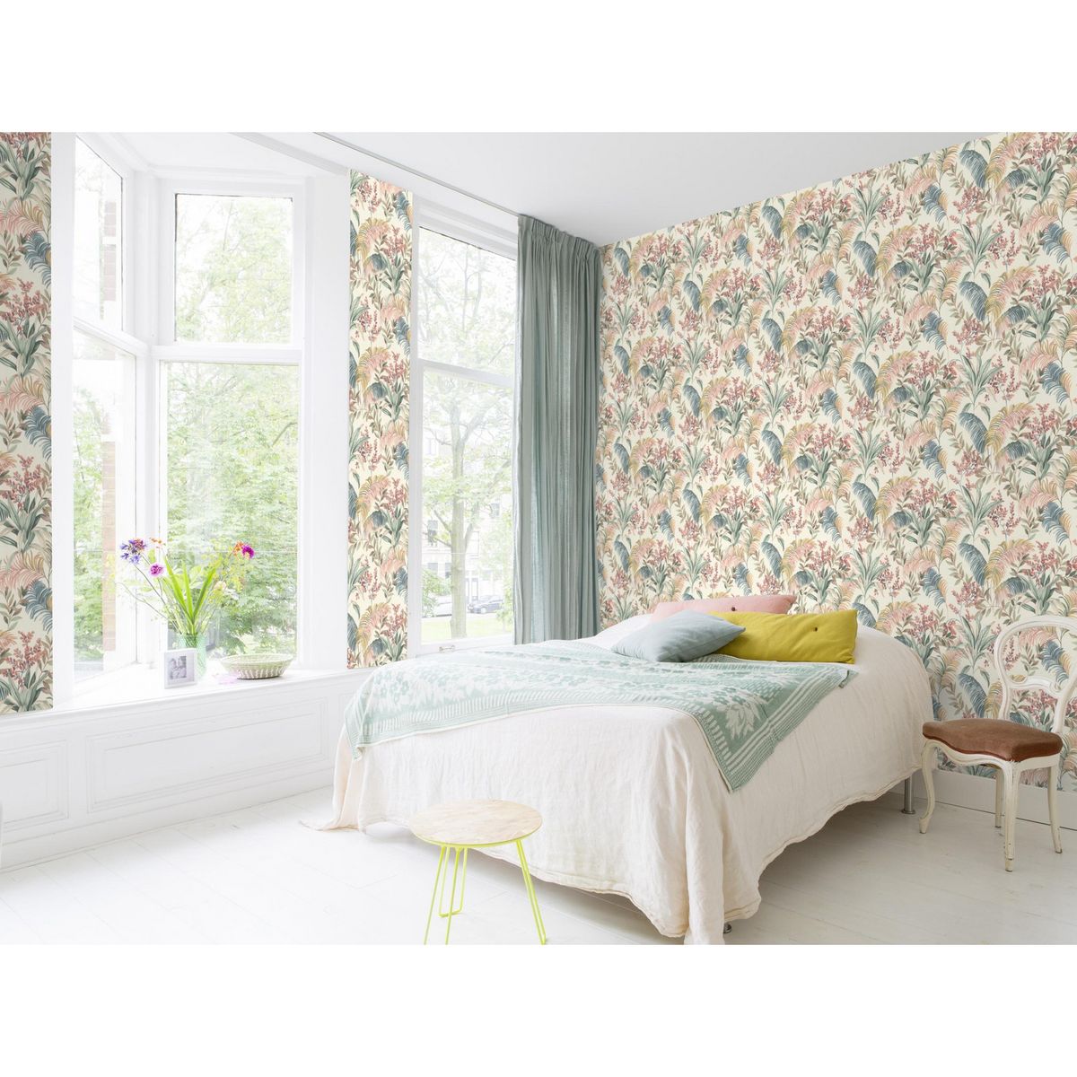 RASCH - Papel Mural Hojas 481952 5 m2 aproximadamente