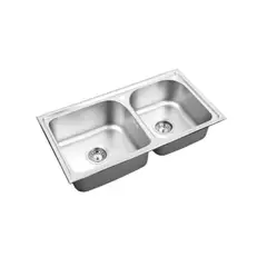 KLIPEN - Lavaplatos 2 Cubeta(s) 76x21x21 cm Acero inoxidable